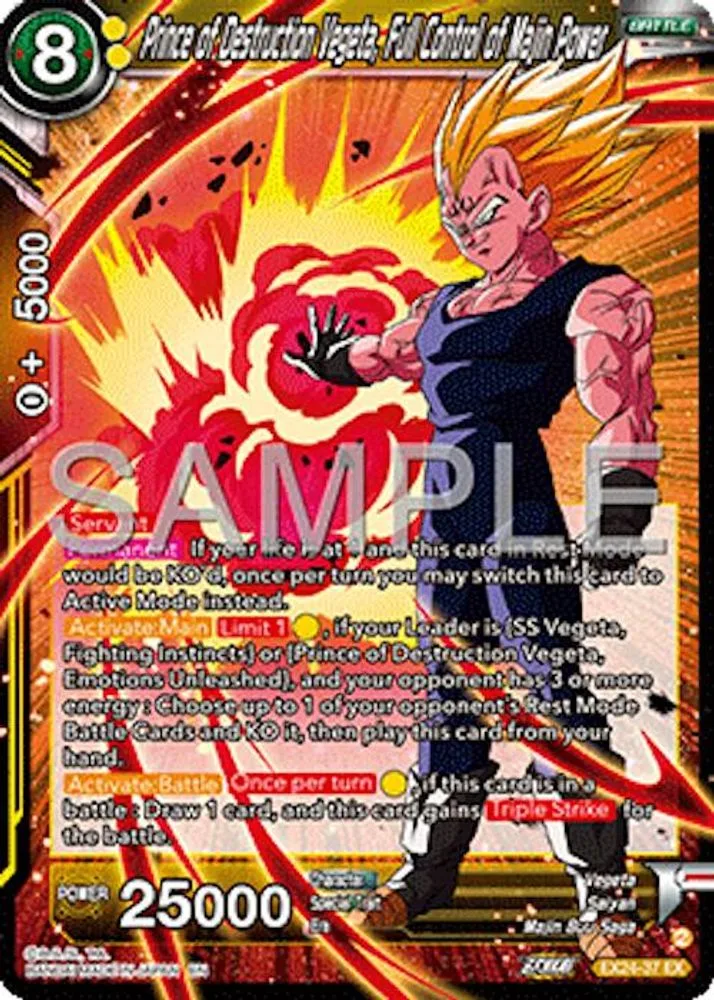 Prince of Destruction Vegeta, Full Control of Majin Power