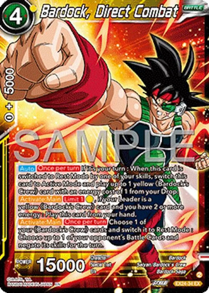 Bardock, Direct Combat