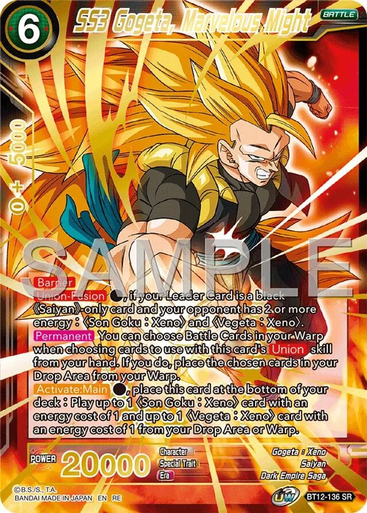 SS3 Gogeta, Marvelous Might (Reprint)