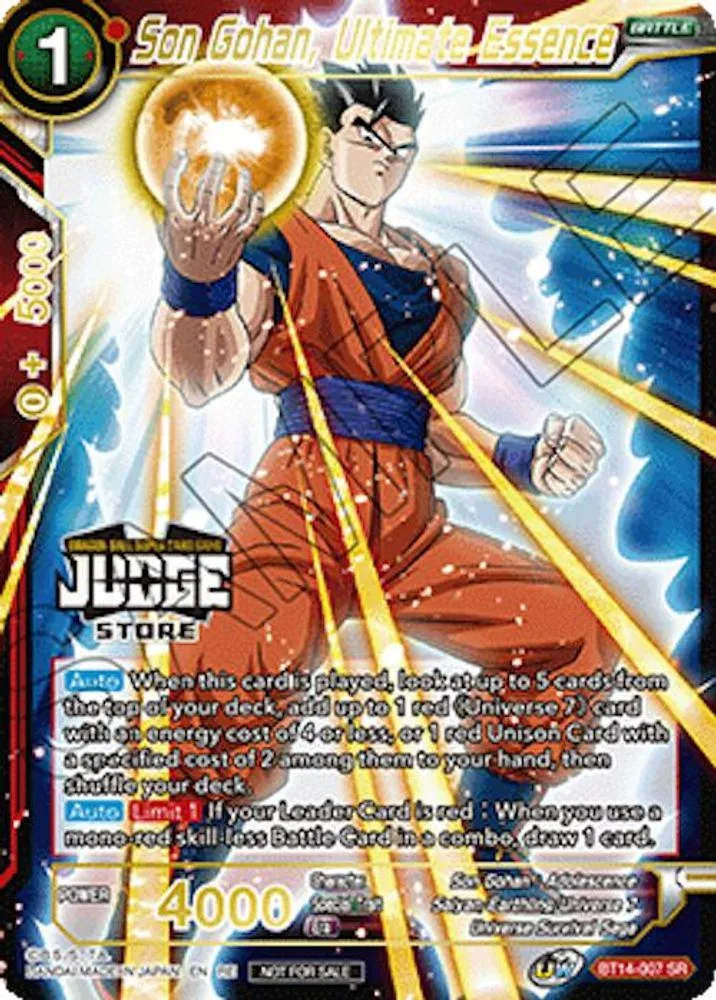 Son Gohan, Ultimate Essence (Judge Pack Vol.18 · Store)