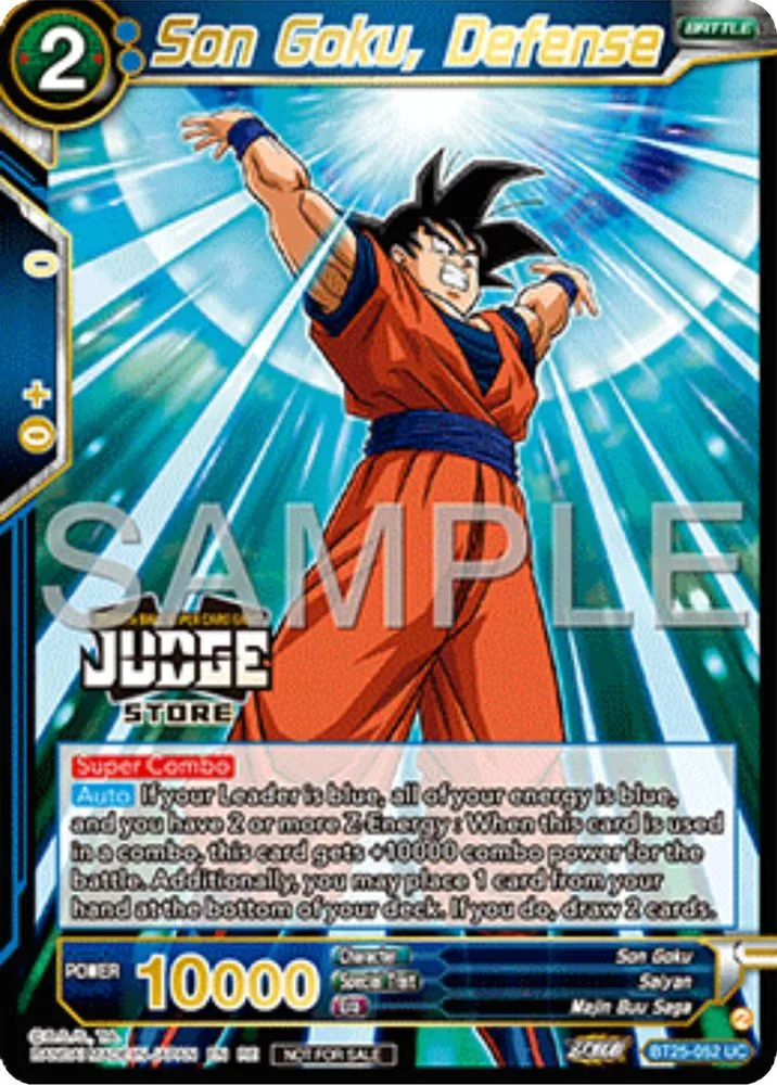 Son Goku, Defense (Judge Pack Vol.17 · Store)
