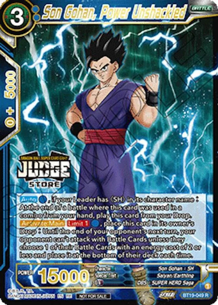 Son Gohan, Power Unshackled (Judge Pack Vol.18 · Store)