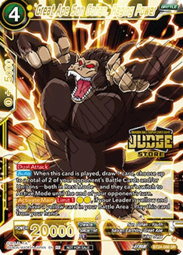 Great Ape Son Gohan, Raging Power (Judge Pack Vol.18 · Store)