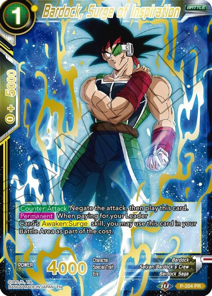 Bardock, Surge of Inspiration (Gold Stamped)