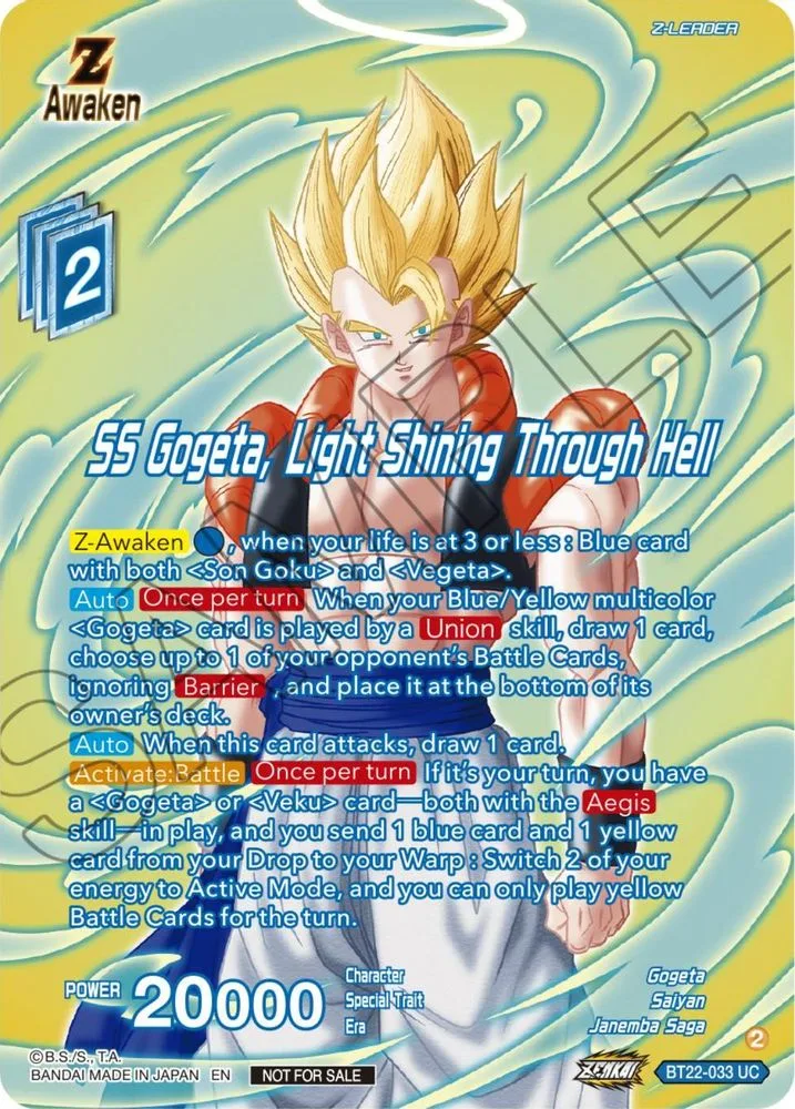 SS Gogeta, Light Shining Through Hell (Premium Alt-Art Card Set 2024 Vol.1)