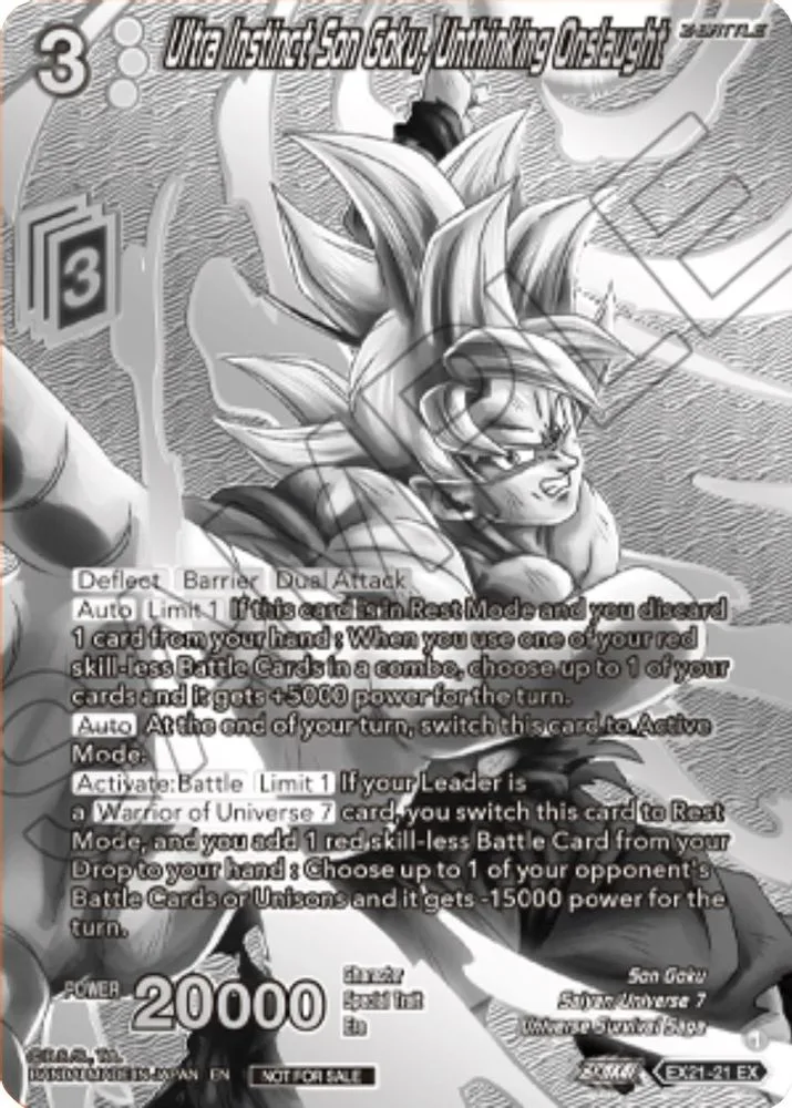 Ultra Instinct Son Goku, Unthinking Onslaught (2023 Offline Regionals Silver Print)