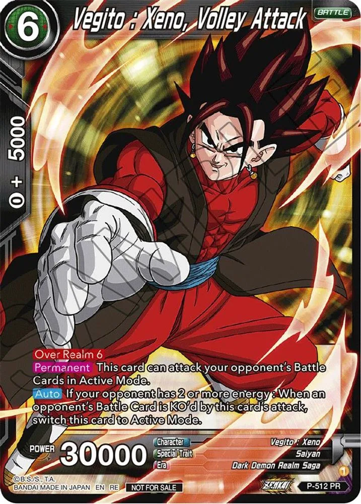 Vegito : Xeno, Volley Attack (Deluxe Pack 2024 Vol.1)