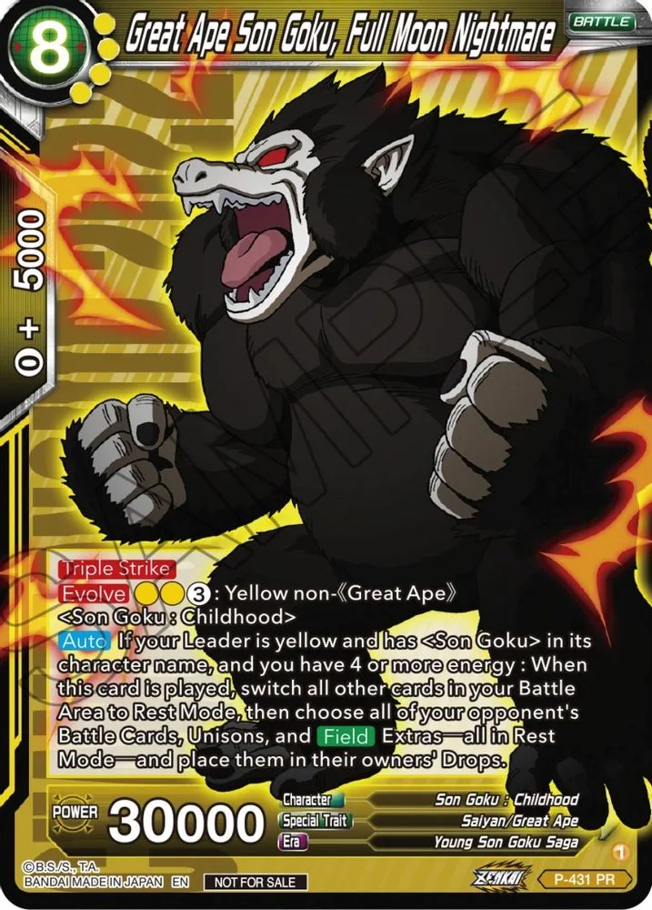 Great Ape Son Goku, Full Moon Nightmare