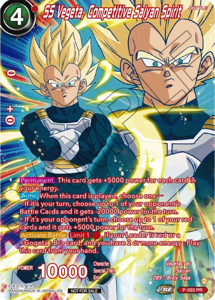 SS Vegeta, Competitive Saiyan Spirit (Alternate Art · Deluxe Pack 2024 Vol.1)