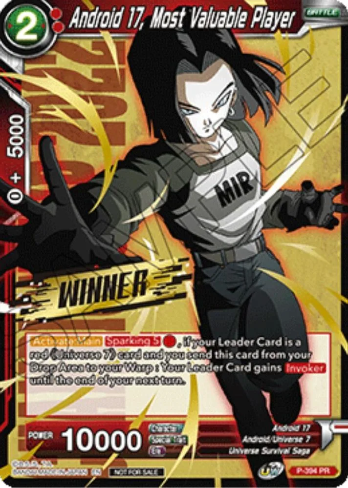 Android 17, Most Valuable Player (Winner Stamped · Championship Pack 2022 Vol.1)