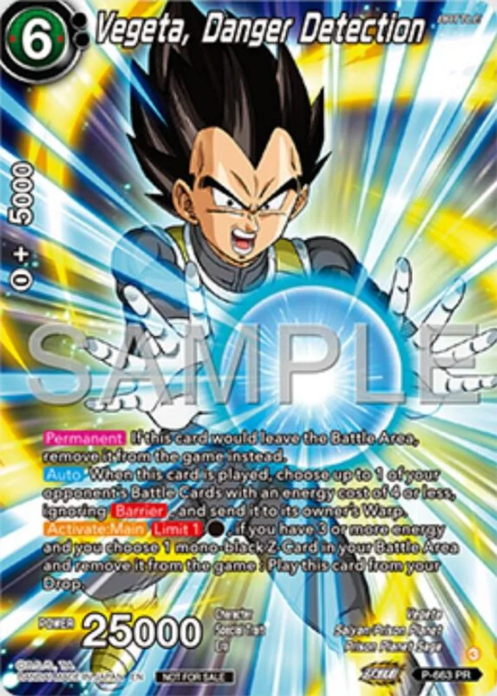 Vegeta, Danger Detection (Alternate Art · Deluxe Pack 2025 Vol.1)