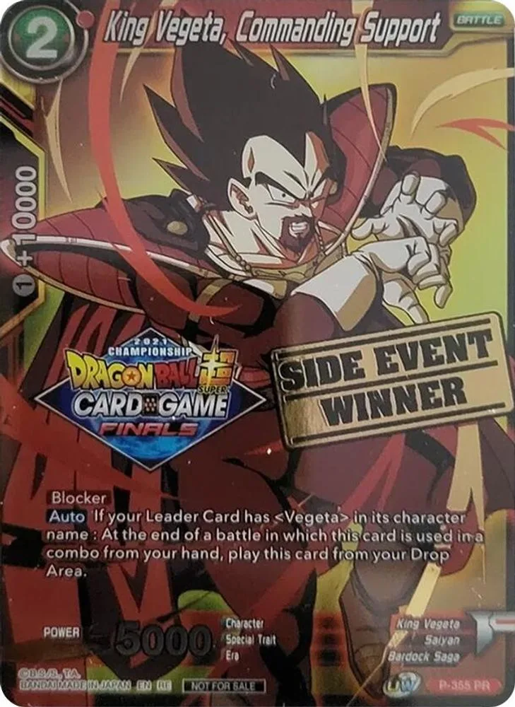 King Vegeta, Commanding Support (Championship 2021 Vault Set · Side Event Winner)