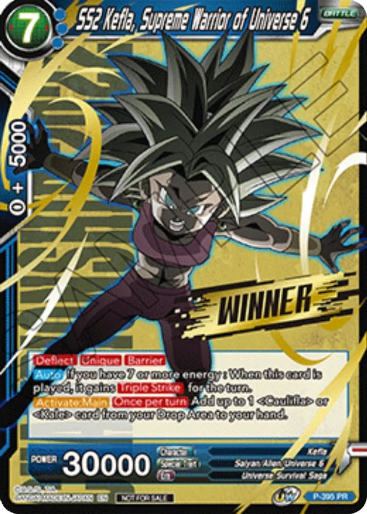 SS2 Kefla, Supreme Warrior of Universe 6 (Winner Stamped · Championship Pack 2022 Vol.1)