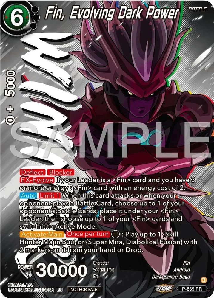 Fin, Evolving Dark Power (Zenkai Series Tournament Pack Vol.9 · Winner)