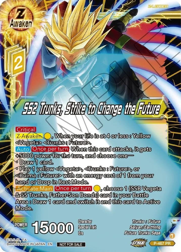 SS2 Trunks, Strike to Change the Future (Z03 Dash Pack)
