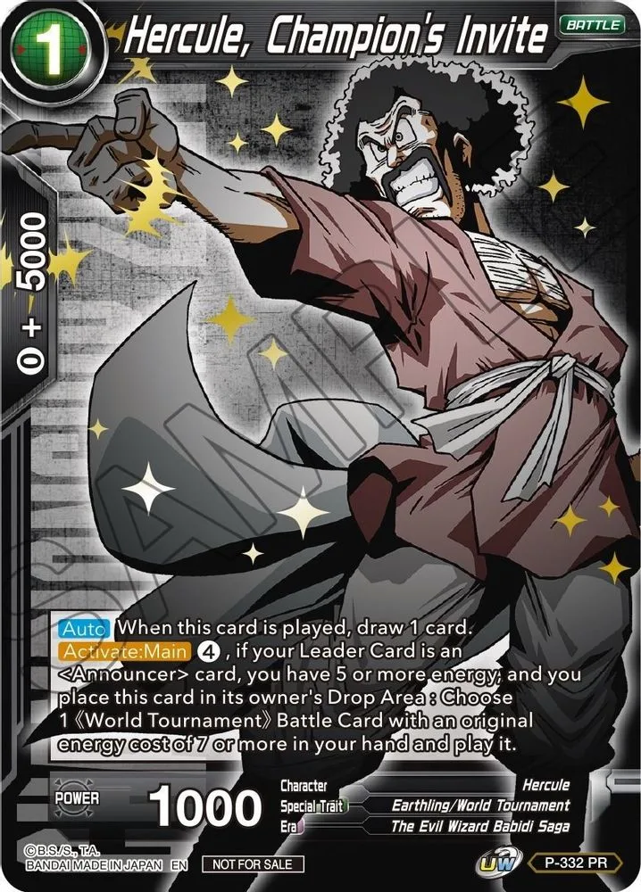 Hercule, Champion's Invite (Championship Pack 2021 Vol.1 · Winner Gold Stamped)