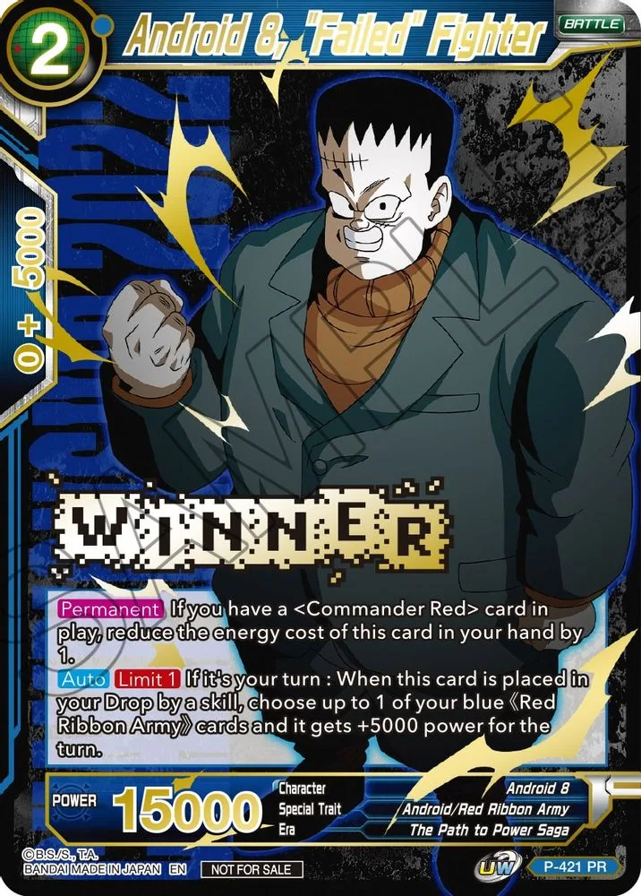 Android 8, "Failed" Fighter (Championship Pack 2022 Vol.2 · Winner Gold Stamped)