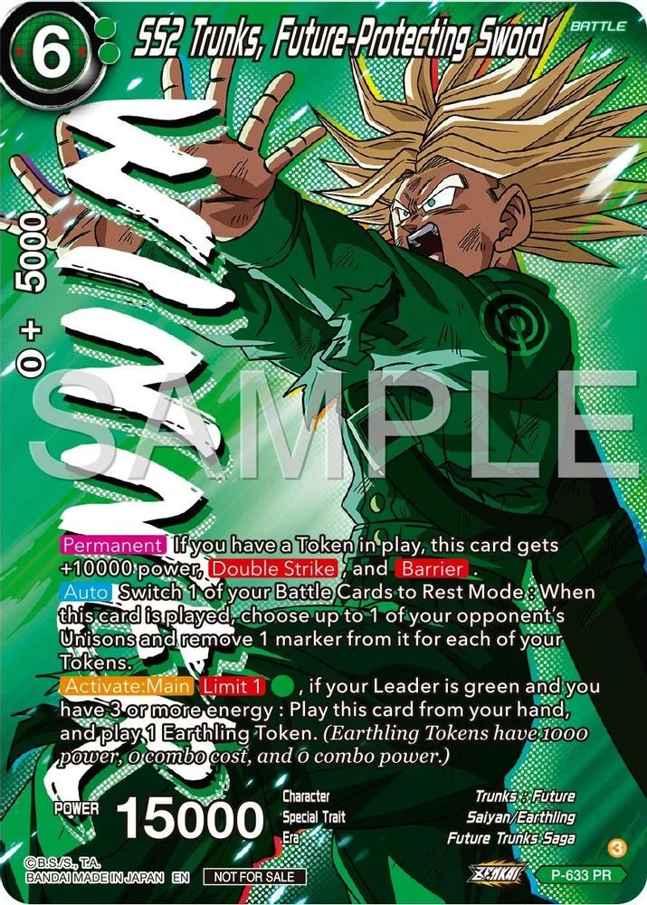 SS2 Trunks, Future-Protecting Sword (Zenkai Series Tournament Pack Vol.9 · Winner)