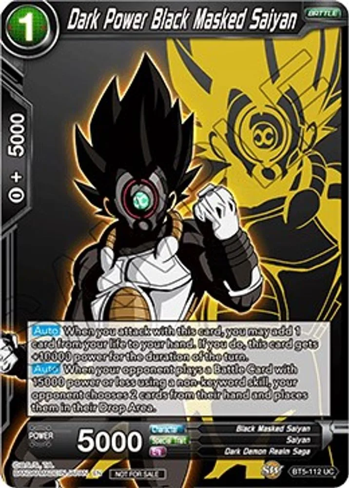 Dark Power Black Masked Saiyan (Event Pack 3 - 2019)