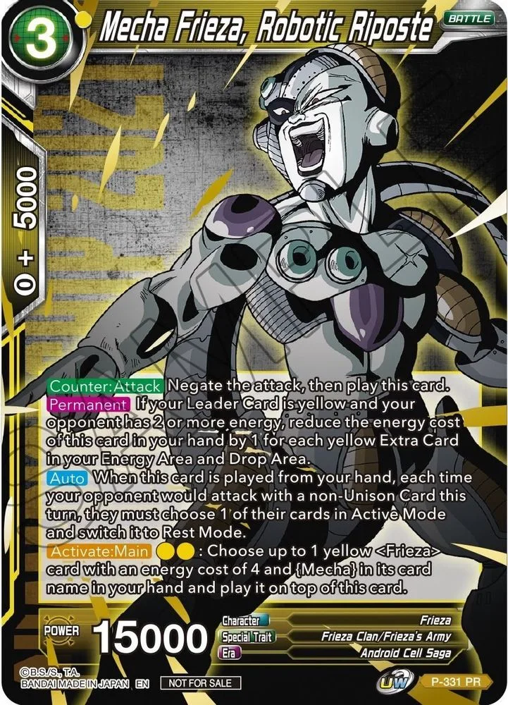 Mecha Frieza, Robotic Riposte (Championship Pack 2021 Vol.1 · Winner Gold Stamped)