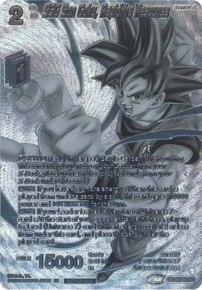 SSG Son Goku, Rapidfire Response (2023 Offline Regionals Silver Print)