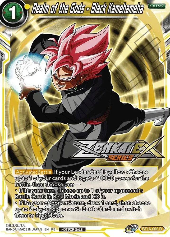 Realm of the Gods - Black Kamehameha (Event Pack 14)