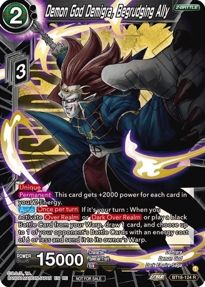 Demon God Demigra, Begrudging Ally (Championship 2022 Zenkai Selection Pack)