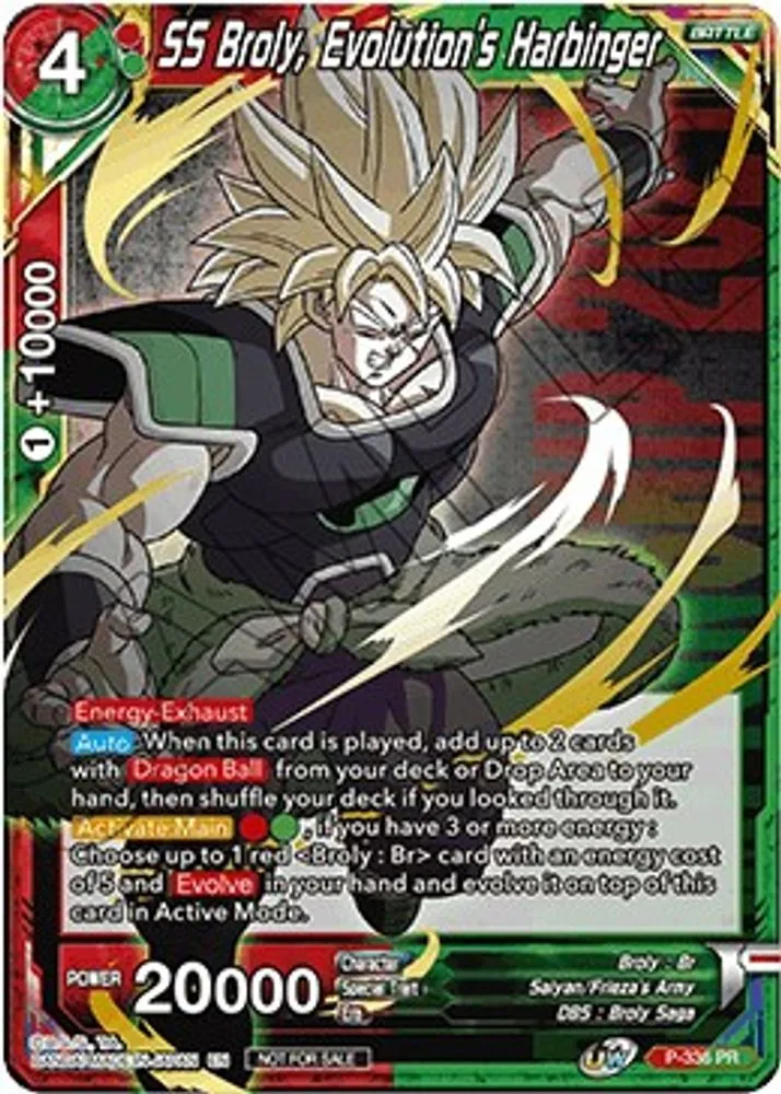 SS Broly, Evolution's Harbinger (Championship Pack 2021 Vol.2 · Winner Gold Stamped)