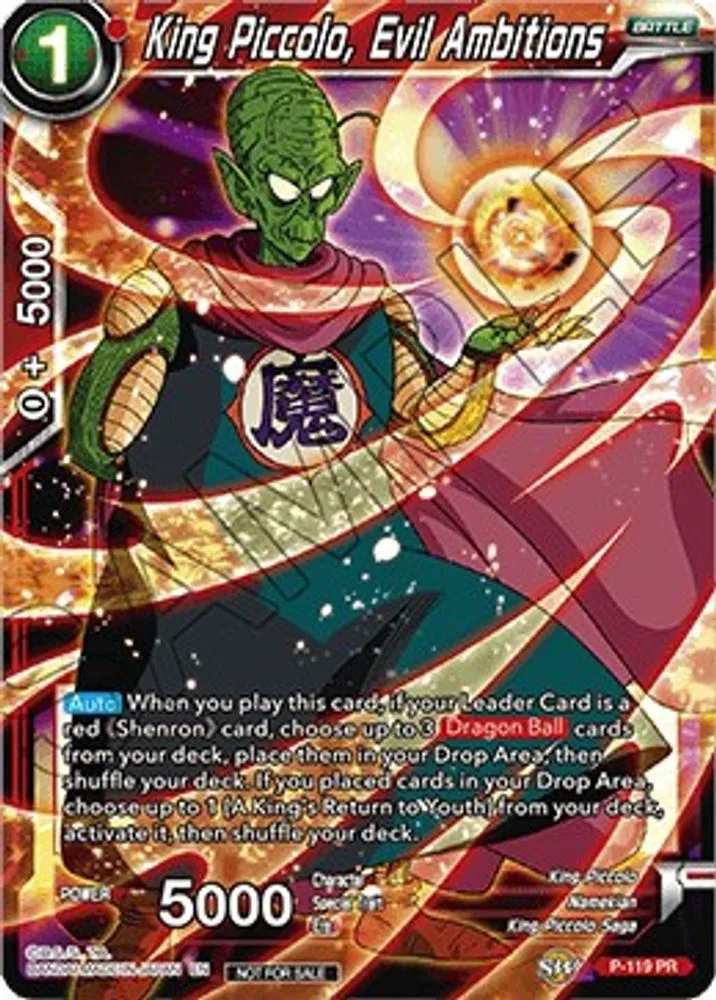 King Piccolo, Evil Ambitions (Power Booster)