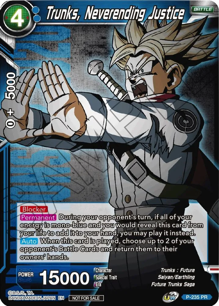 Trunks, Neverending Justice