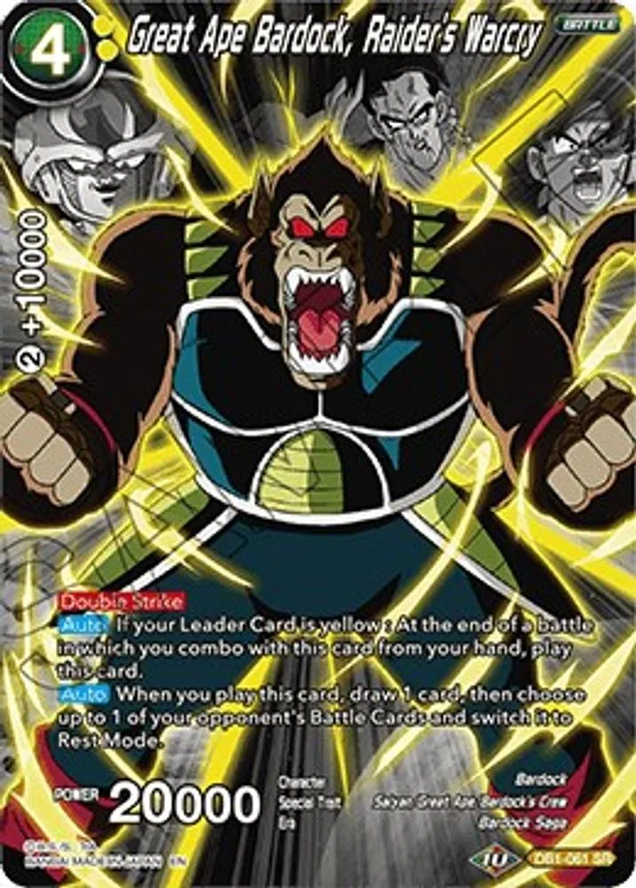 Great Ape Bardock, Raider's Warcry (Alternate Art)