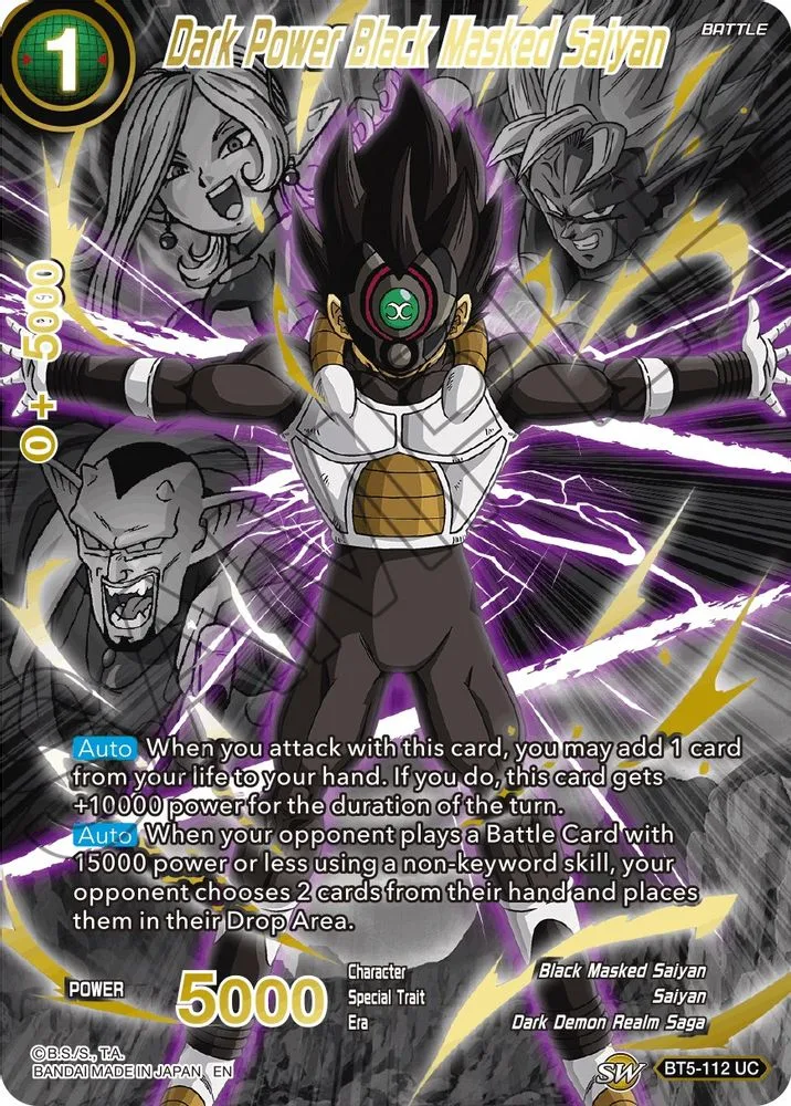 Dark Power Black Masked Saiyan (Gen Con 2019) (Alternate Art)