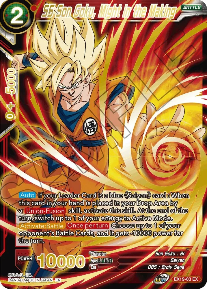SS Son Goku, Might in the Making