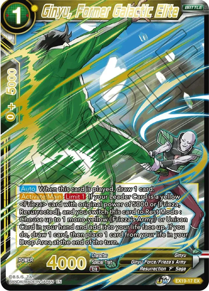 Ginyu, Former Galactic Elite
