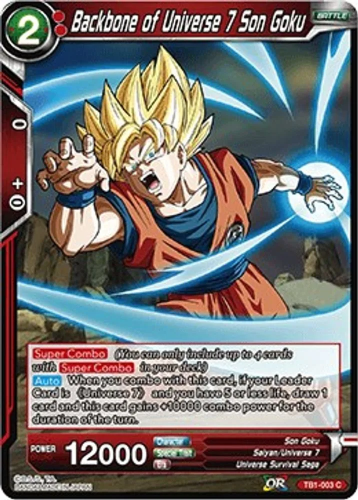 Backbone of Universe 7 Son Goku (Metallic Foil)