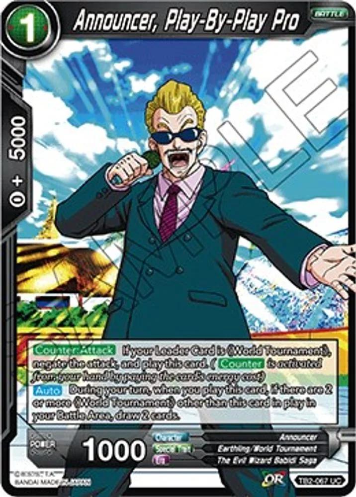 Announcer, Play-By-Play Pro