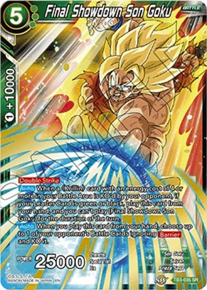 Final Showdown Son Goku