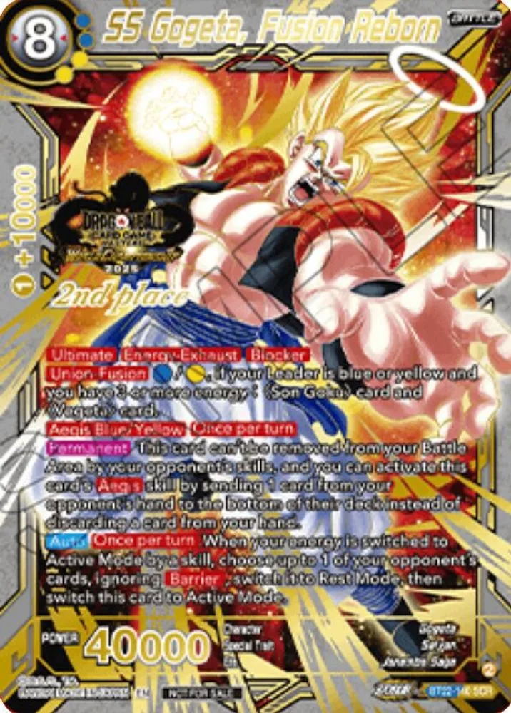SS Gogeta, Fusion Reborn (2025 World Championship Stamp · 2nd Place)