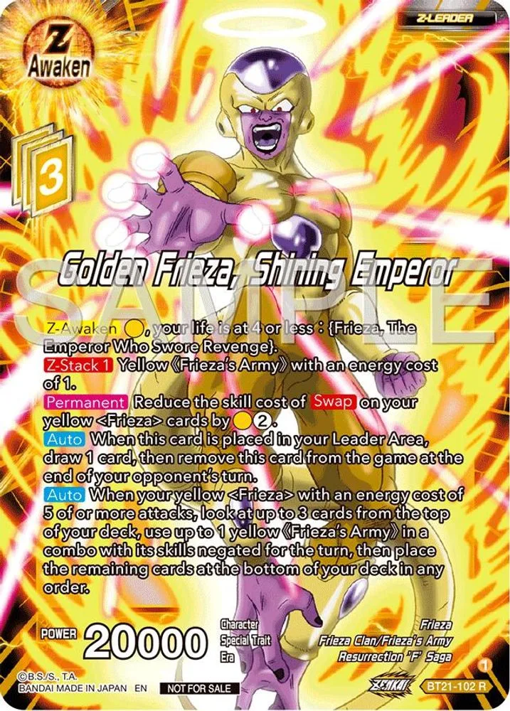 Golden Frieza, Shining Emperor (Championship 2024 Finals Zenkai Pack)