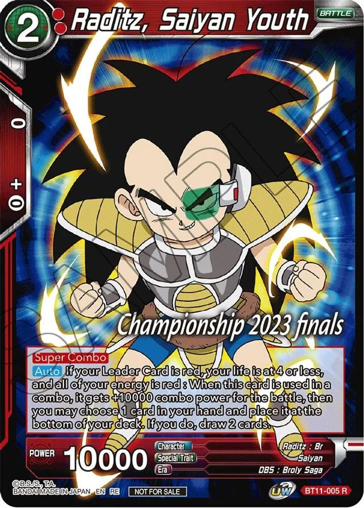 Raditz, Saiyan Youth (2023 Championship Finals Celebration Pack)