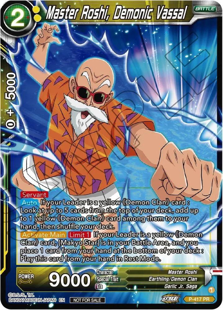 Master Roshi, Demonic Vassal (Zenkai Series Tournament Pack Vol.1)