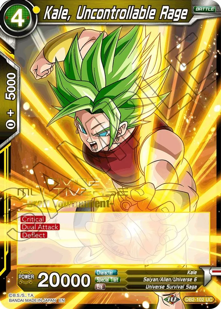 Kale, Uncontrollable Rage (Divine Multiverse Draft Tournament)