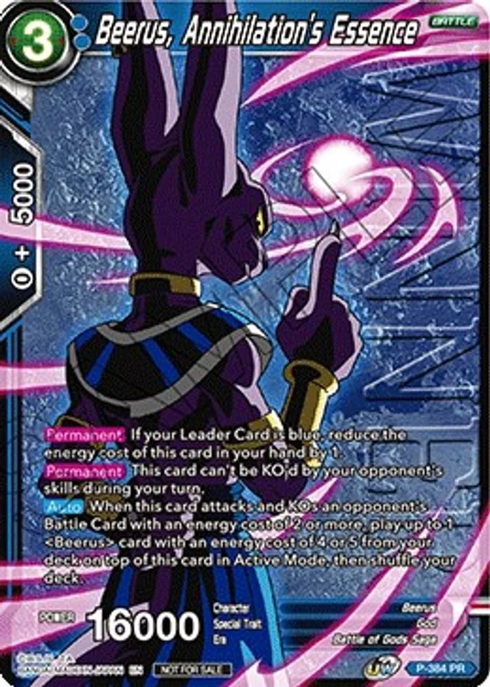 Beerus, Annihilation's Essence (Tournament Pack Vol. 8 · Winner)