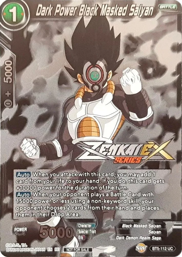 Dark Power Black Masked Saiyan (Gen Con 2019) (Event Pack 13)