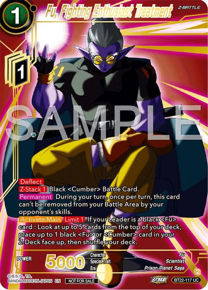 Fu, Fighting Enthusiast Treatment (Championship 2024 Finals Zenkai Pack · Gold Stamped)