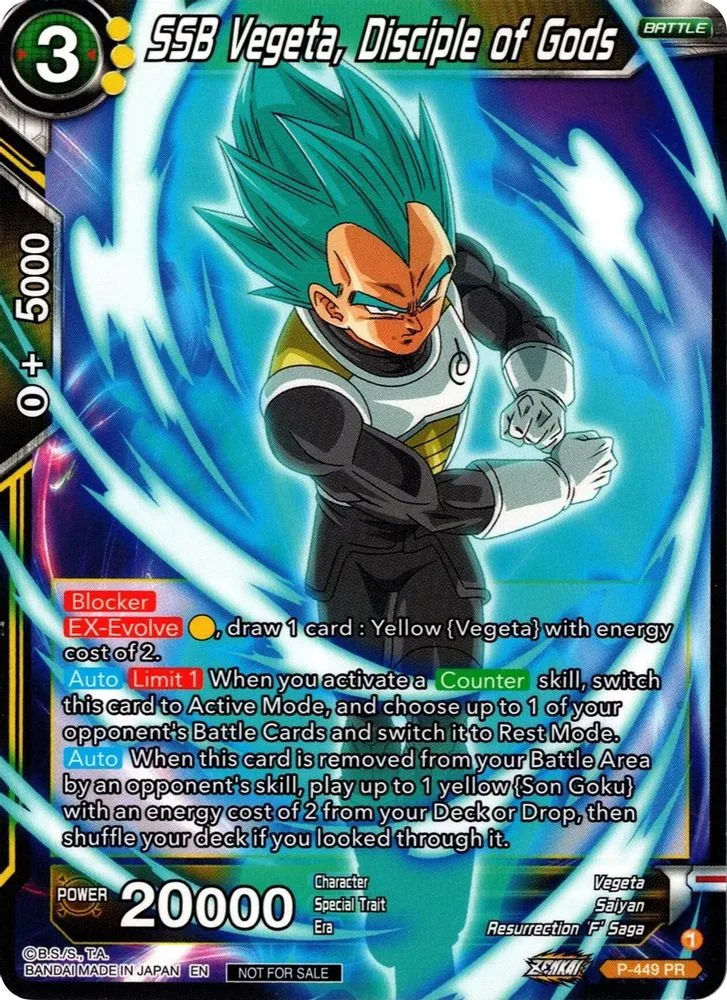SSB Vegeta, Disciple of Gods (Zenkai Series Tournament Pack Vol.2)