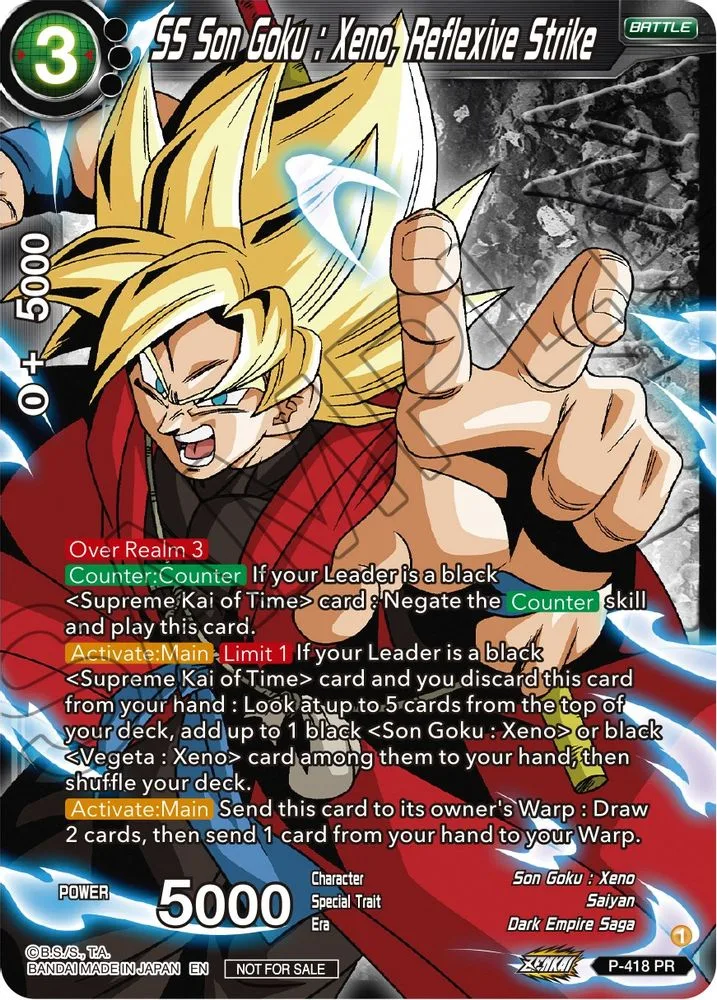 SS Son Goku: Xeno, Reflexive Strike (Zenkai Series Tournament Pack Vol.1 Winner)