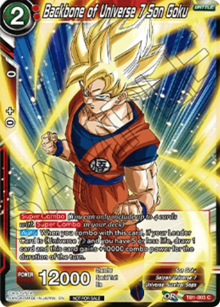 Backbone of Universe 7 Son Goku (Metallic Foil) (Championship 2025 Finals Pack)