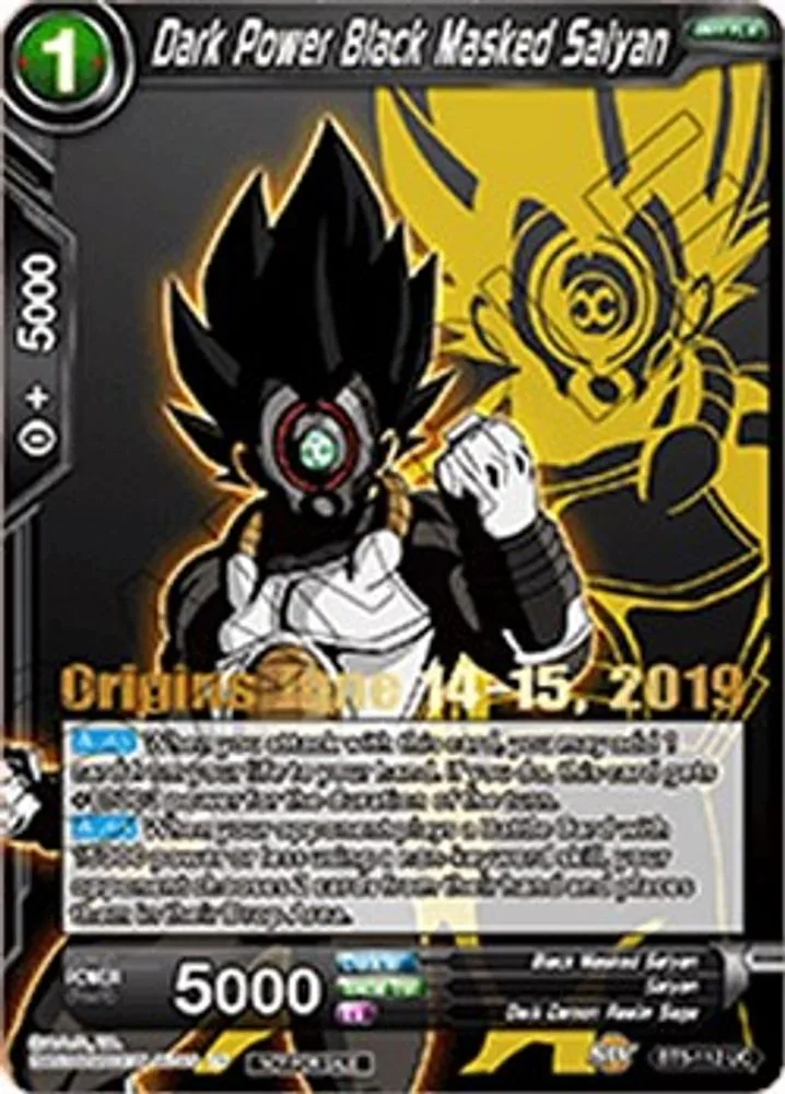 Dark Power Black Masked Saiyan