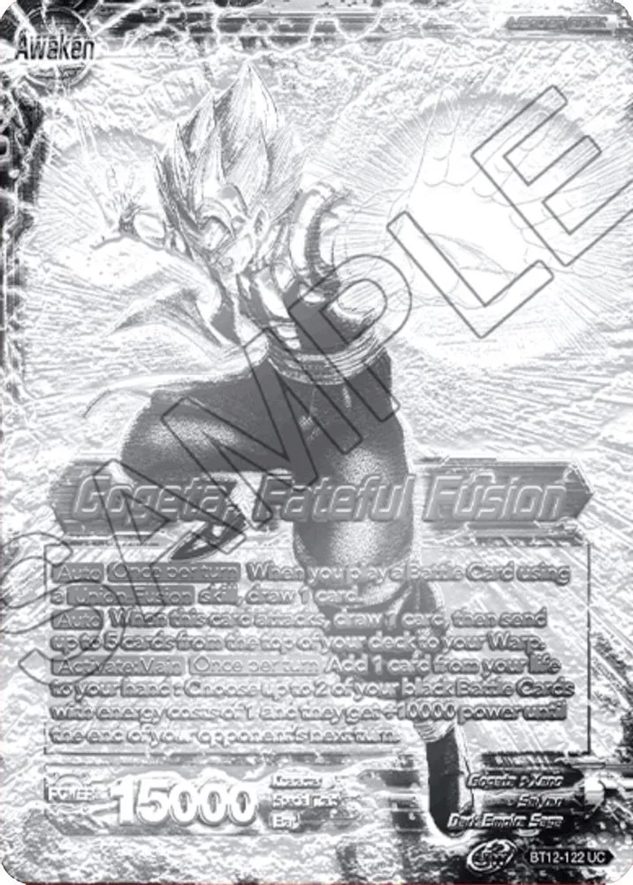 Son Goku & Vegeta // Gogeta, Fateful Fusion (2021 Championship Top 16 · Metal Silver Foil)